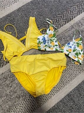 Lands' End Bright Yellow Swim Bundle